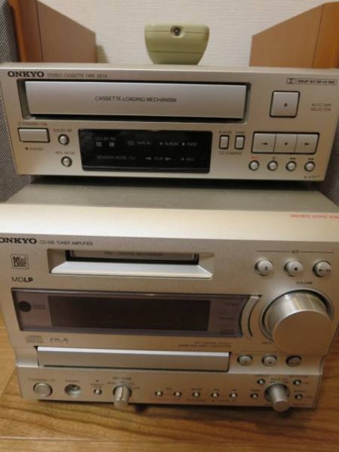 ONKYO カセット/CD/MDコンポフルセットFR-V77 K-V77 D-V77 （ CD
