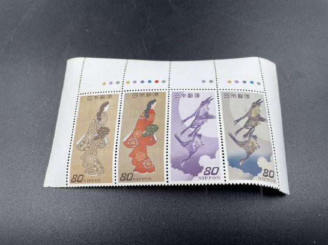 切手 見返り美人 月に雁 復刻版 切手趣味週間 4枚セット （ まとめて