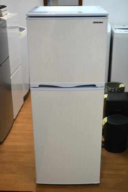 Abitelax 吉井電気 2D冷蔵庫 木目風ストライプ アイボリー 138L AR