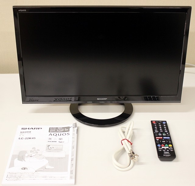 SHARP シャープ AQUOS アクオス 22V型ワイド液晶テレビ LC-22K45-B