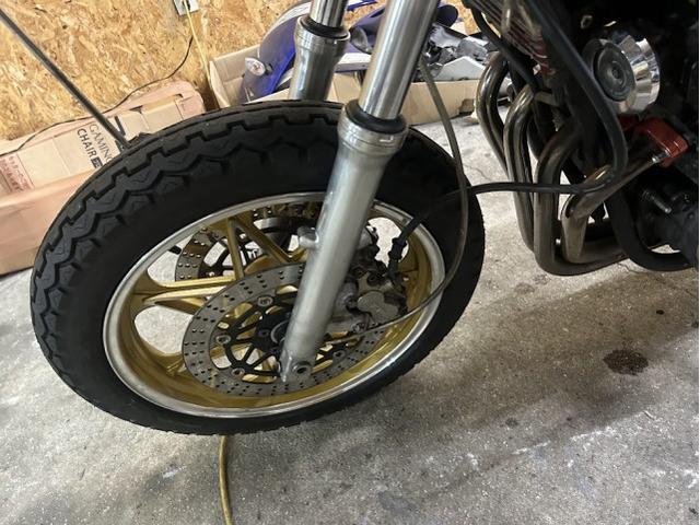 カワサキ GPZ400F 前後ホイール交換 前後タイヤ交換 【豊田市