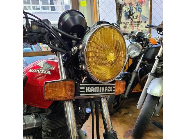 CBX400F マーシャルヘッドライト取り付け！東京都荒川区 旧車二輪専門