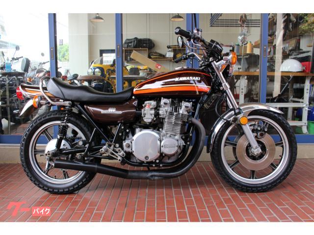 カワサキ Z－Iオリペンエビ茶 初期レスターホイール CRキャブ 手