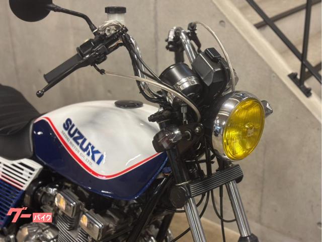 スズキ GSX400F ホワイトブルーF2カラー アップハンドル