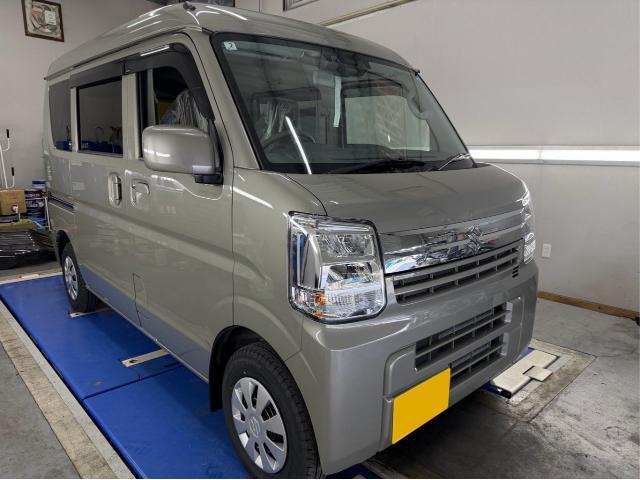 スズキ エブリイ バン 新車架装 前後ドライブレコーダー ETC取り付け