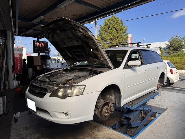 滋賀オートライフハノ スバル「レガシィ」(BP5)の車検＆整備とドライブ