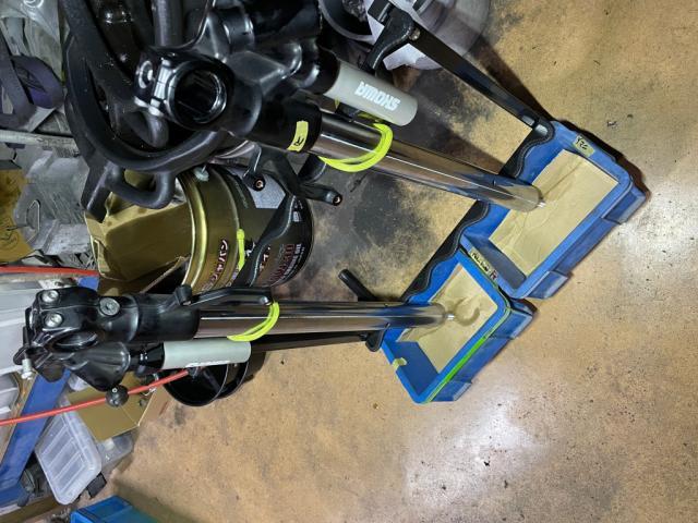 京都府 京田辺市 カワサキ 〔ZX-10R〕 フロントフォークメンテナンス