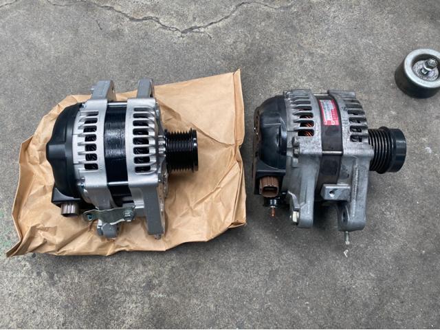 マークX 120系 GRX120 オルタネータ交換 ロードサービスにて救援 無料