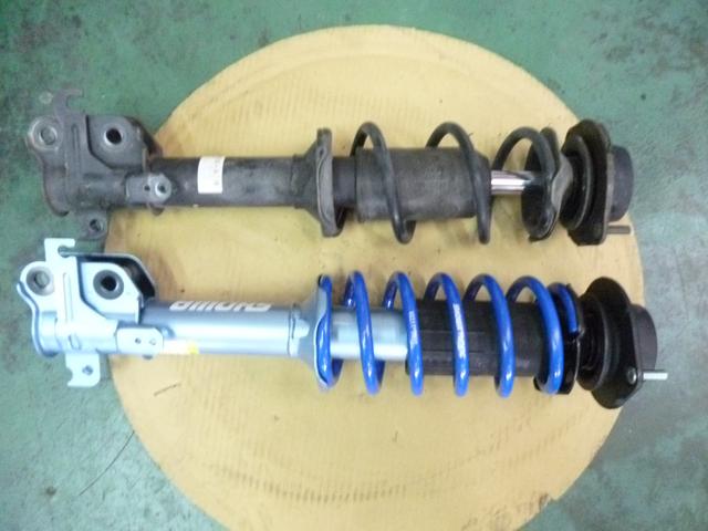 ダイハツ コペン L880K サスペンション 持込 交換 SHOWA 広島 安佐南区