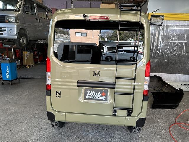 ホンダ N-VAN ラダー取り付け パーツ持ち込み 社外パーツ パーツ取付け