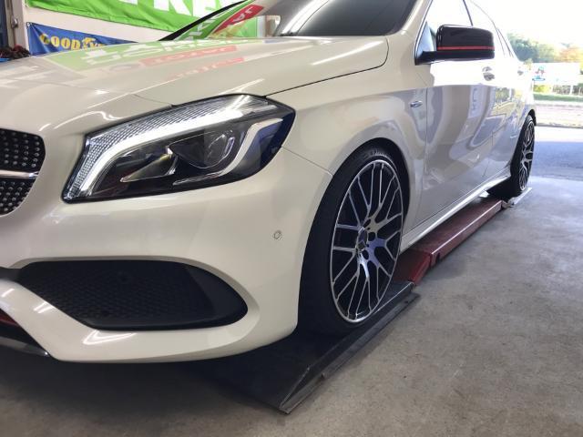 メルセデスベンツ A250 4MATIC ダウンサス取付 H＆R 4輪アライメント