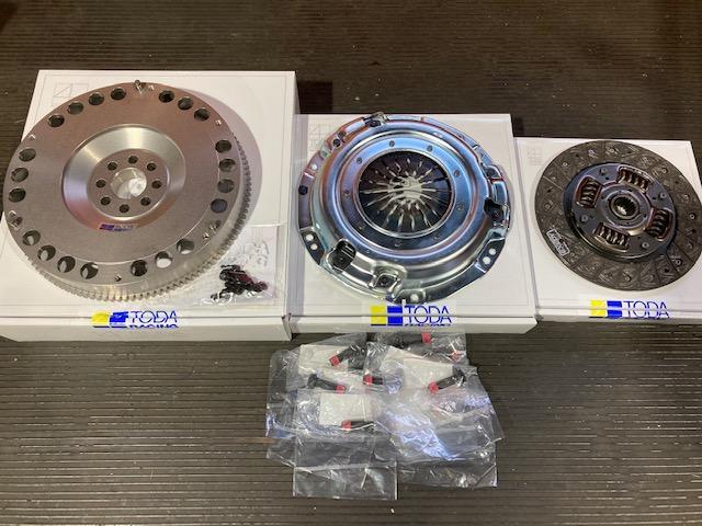 SXE10 アルテッツァ クラッチ交換 強化クラッチ取付け 軽量フライ