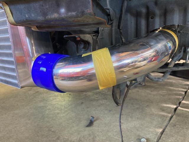 JZX81 マークⅡ インタークーラー加工取付け パイピング製作