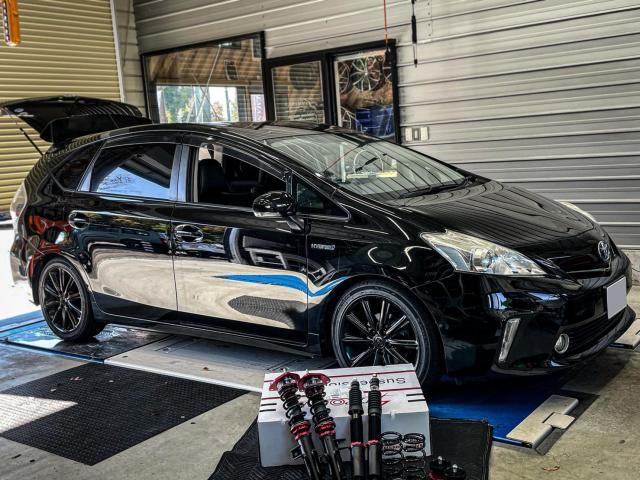 プリウスα ブリッツZZ-Rダンパー車高調ローダウンカスタム｜グーネット