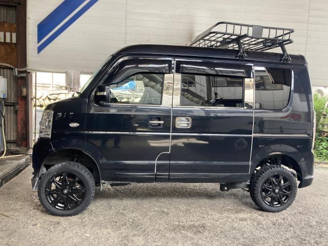 エブリーワゴン 4インチリフトアップ施工 DA64W 平成24年式 広島市