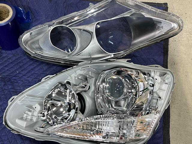 トヨタ セルシオ 30系後期 ヘッドライトレンズ交換 ヘッドライトリペア