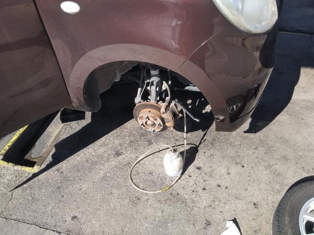 日産モコ 車検整備その4下回り塗装編、熊本市北区清水亀井町、南区、東