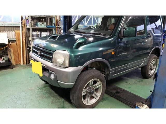 石川県 ジムニー JB23 リフトアップキット取り付け 3インチアップ