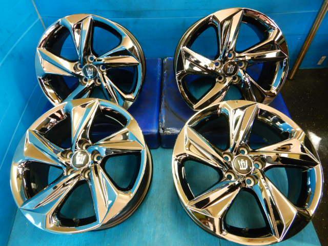 220系クラウンRS純正 18インチ メッキ クラウン、マークX