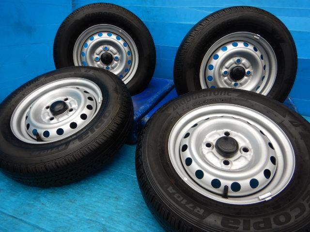 ダイハツ純正スチールホイール 12インチ 軽自動車バン用LTタイヤ