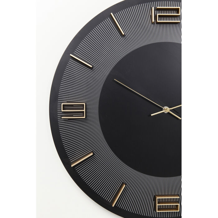 Wall Clock Leonardo Black/Gold Ø49cm - KARE Design (Montenegro)