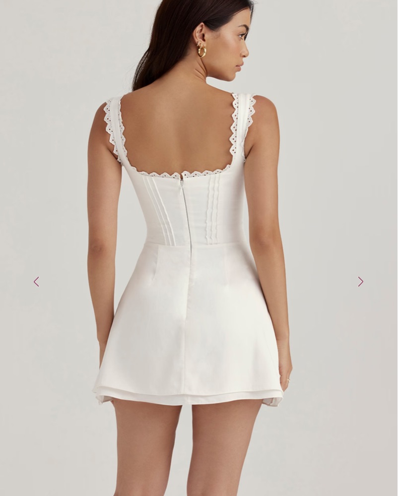 House of CB Tilly Pin Tuck Mini Dress by House of CB - Pickle