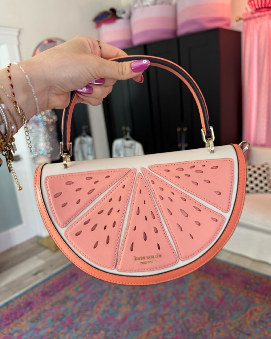 Novelty Wicker Handle/Crossbody Bag by Kate Spade - Pickle