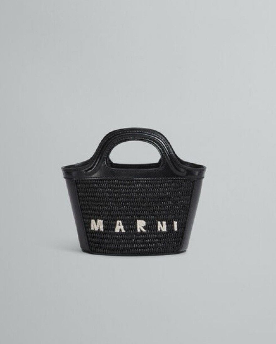 Marni Tropicalia Micro Bag In Black by Marni - Pickle