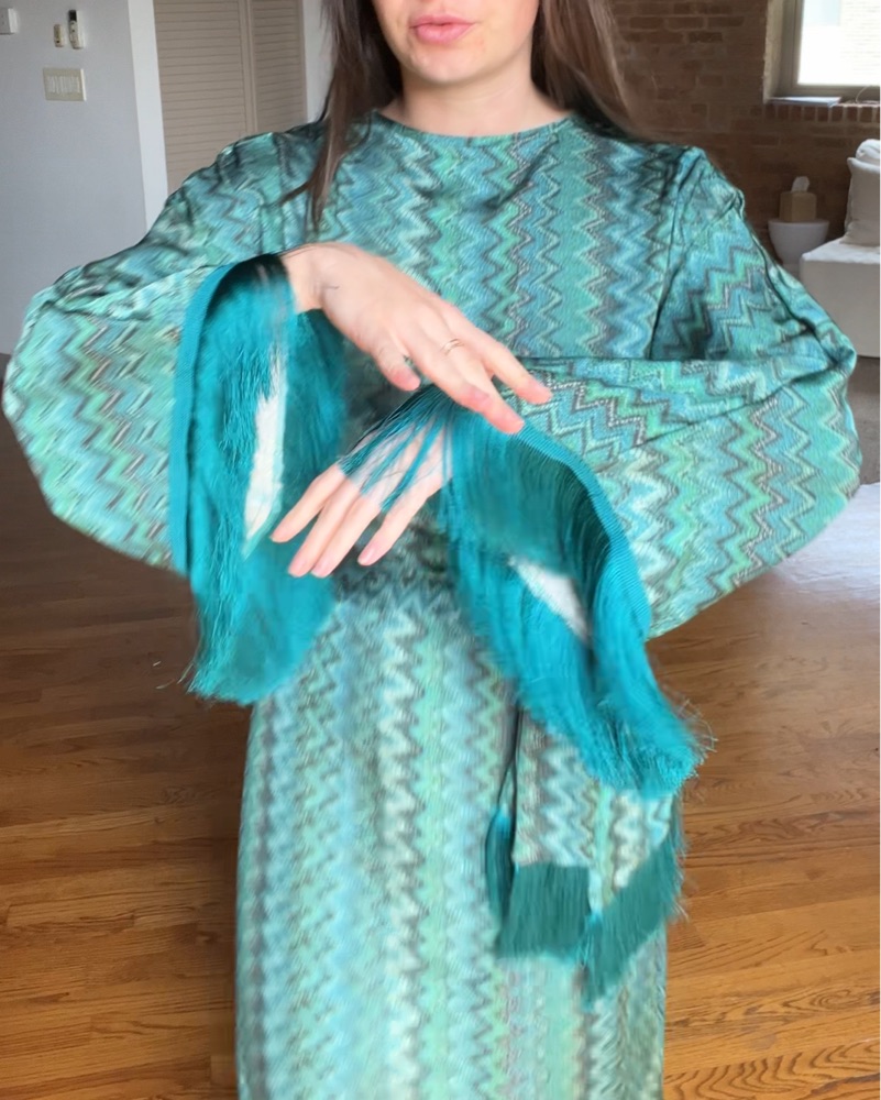 Missoni Dupe Gown With Scarf by Missoni - Pickle