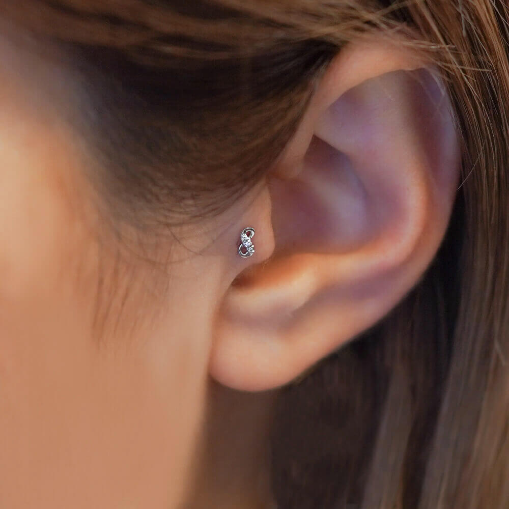 K10YG K10WG 天然ダイヤモンドボディピアス │インフィニティ – PICOLLET