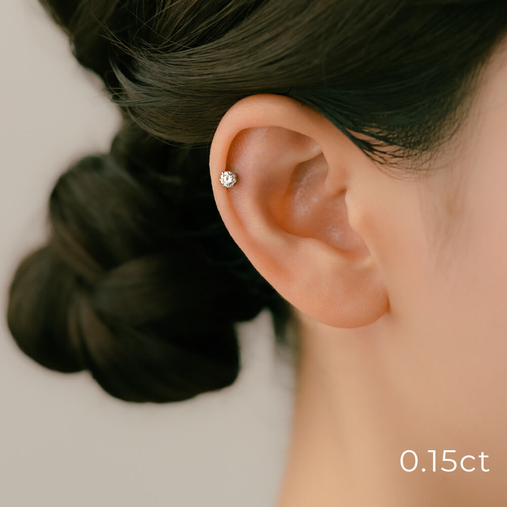 ダイヤモンド ボディピアス│上質天然ダイヤモンドのボディピアス K18