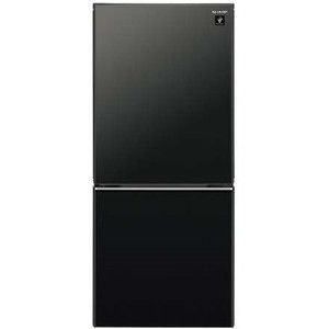 SHARP SJ-GD14F-B ピュアブラック [2ドア冷蔵庫(137L・左右フリー