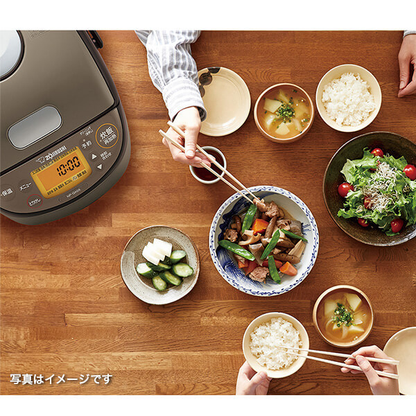 象印 NP-GK05 ステンレスブラウン 極め炊き [IH炊飯器 (3合炊き