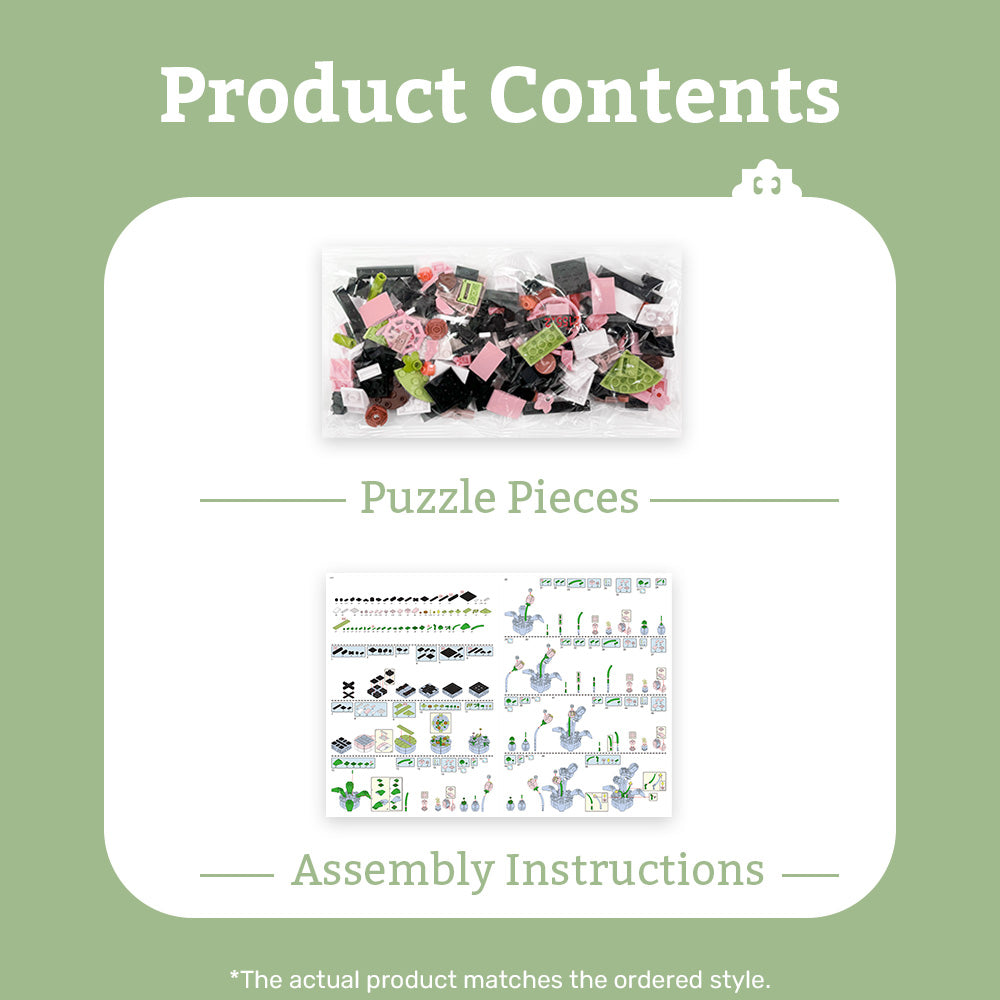 PieceRelax - KZ1030 - Mini Bricks Potted Flower - Tulip