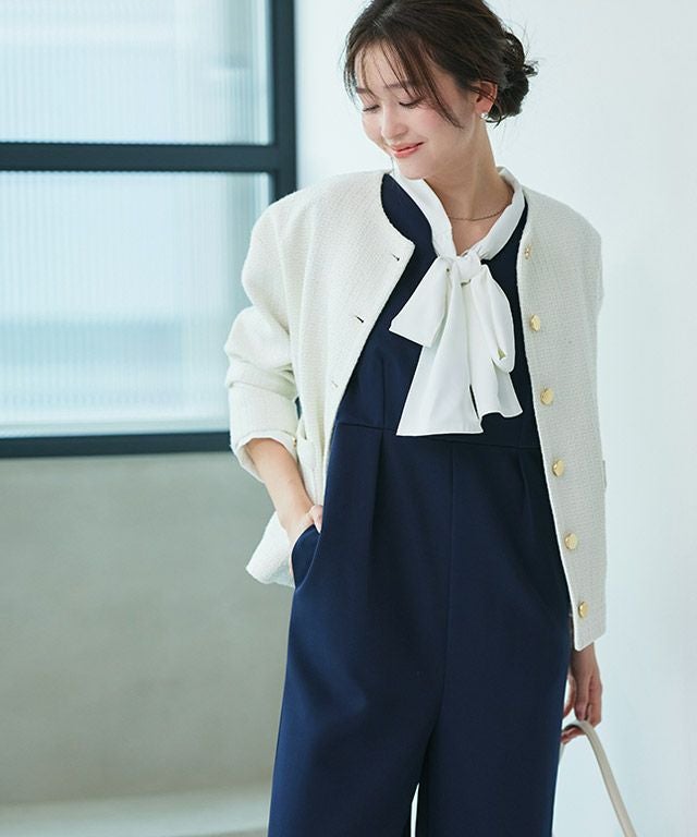 ツイードノーカラージャケット 【スピード配送】 | 【公式】Pierrot