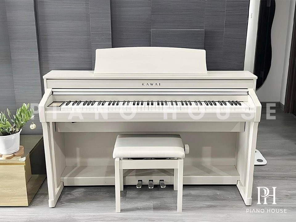 KAWAI ホワイト電子ピアノ 椅子 イヤホン付き CA79 KAWAI ホワイト電子