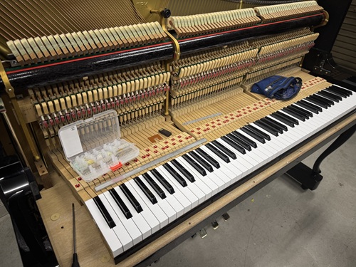 WAGNER W2C アップライトピアノ 調律＋クリーニング修理作業 - ピアノ