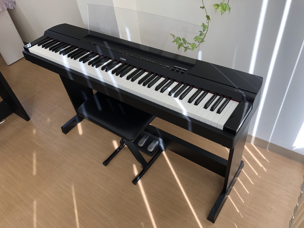 電子ピアノ YAMAHA P-255B 2017年製 椅子付き 中古 コンパクト