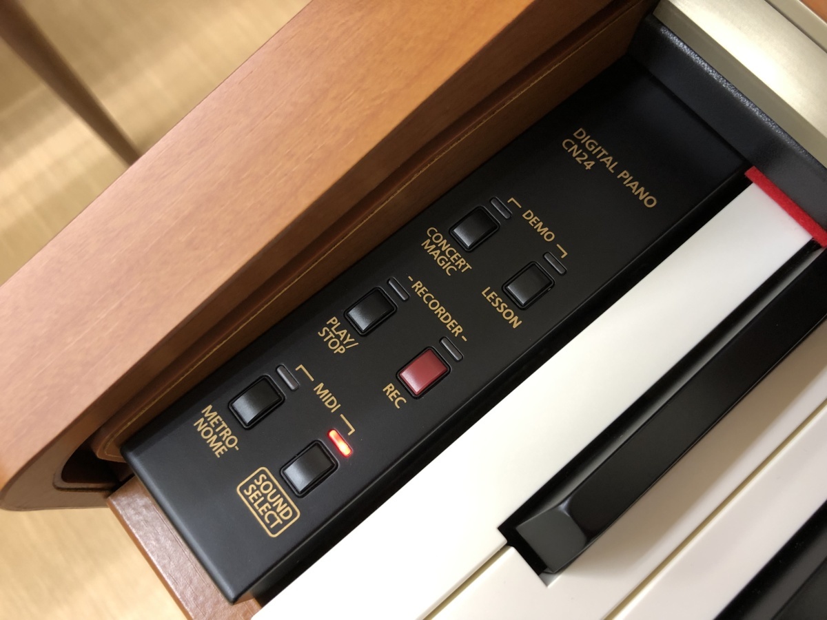 電子ピアノ KAWAI CN24C 2014年製 中古 椅子付き チェリー調 ブラウン