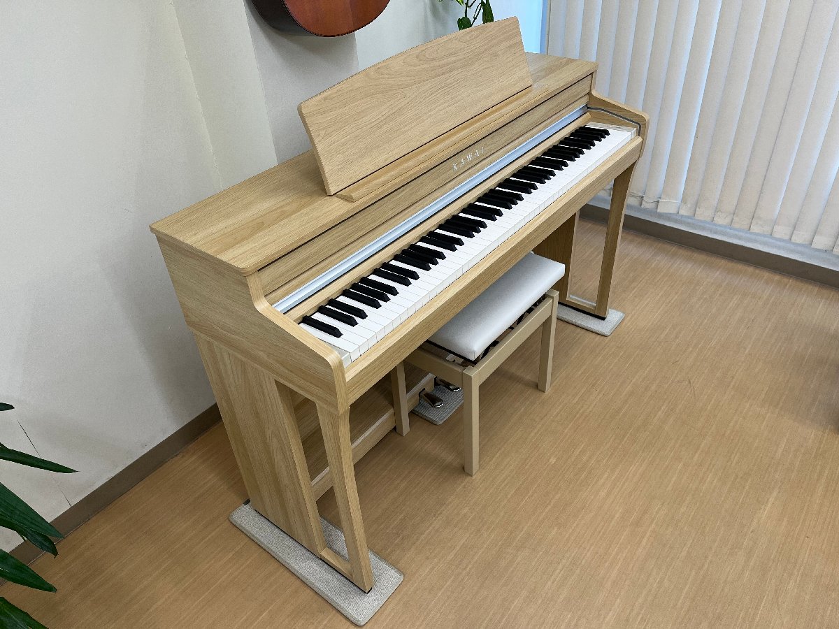 KAWAI CA49LO 2021年製 中古 電子ピアノ 木製鍵盤 椅子付き ライト