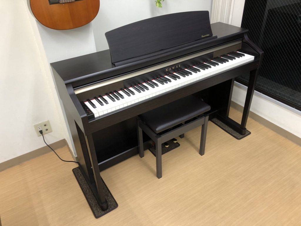 KAWAI CA15R 14年製 中古 電子ピアノ 木製鍵盤 椅子付き ローズウッド