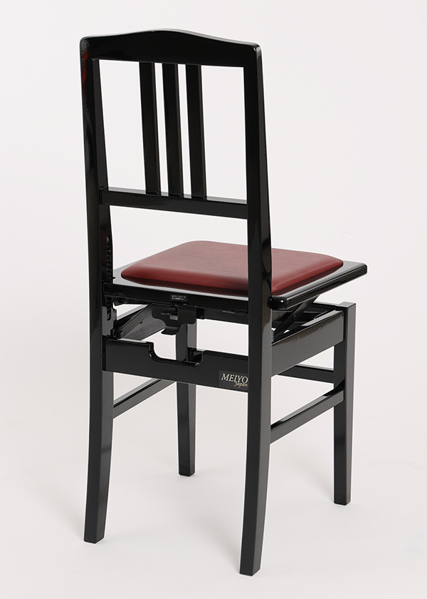 背付きピアノ椅子 DOLCE (艶あり/座面:ワイン) | ピアノ椅子 | 大阪