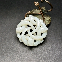 明清老玉和田玉四龙玉佩_和田玉_藏珍古玩【7788红宝书】