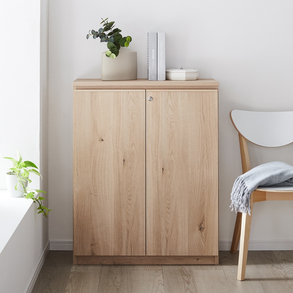 大量収納！まるで造り付け家具のようなロータイプ同人誌ラック（本棚