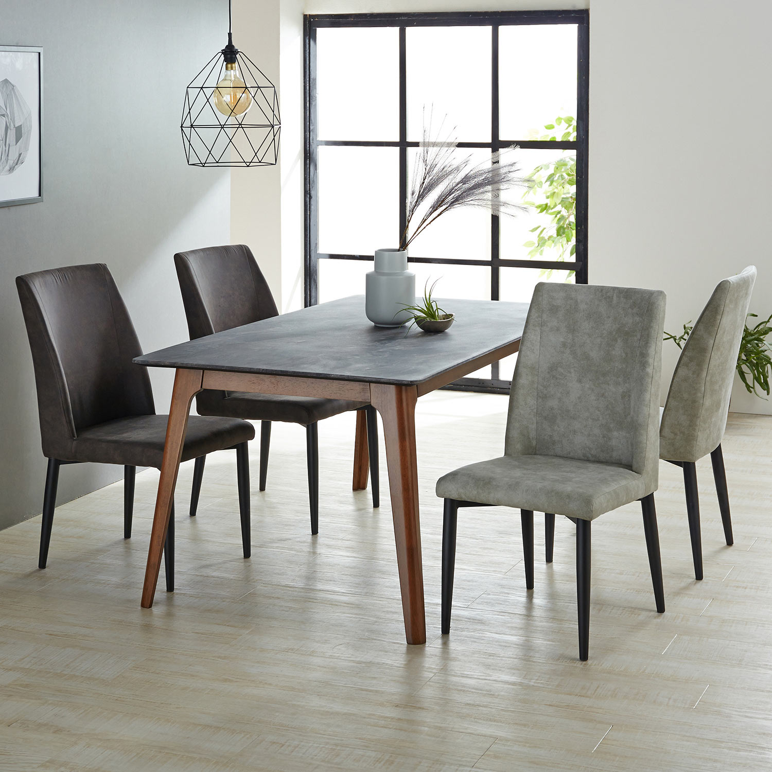 ベア ダイニングチェア グレー 楽天市場】回転 ダイニングチェア 2脚