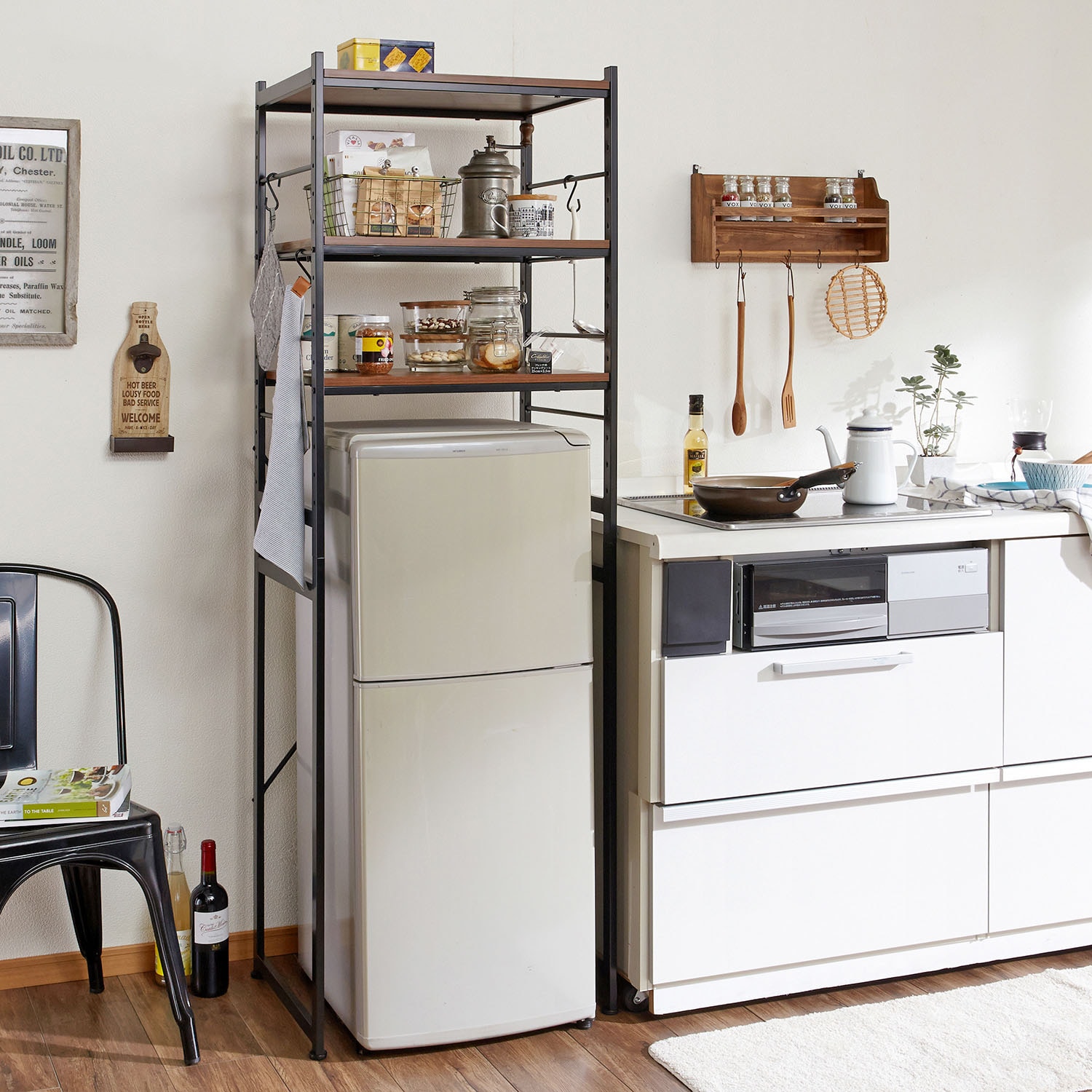 小型冷蔵庫ラック（レンジ台/レンジラック）｜通販のベルメゾンネット