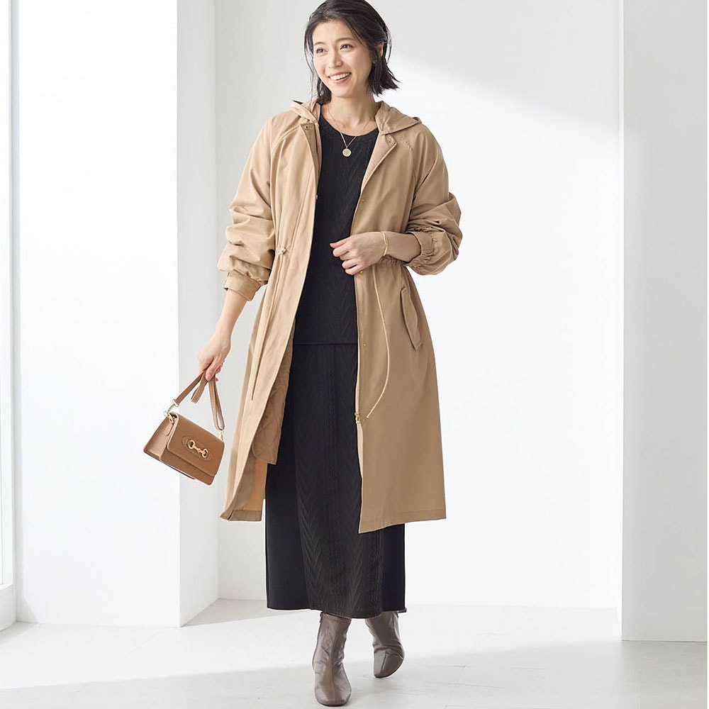 中わたライナー付きモッズコート【撥水・吸湿発熱】（モッズコート