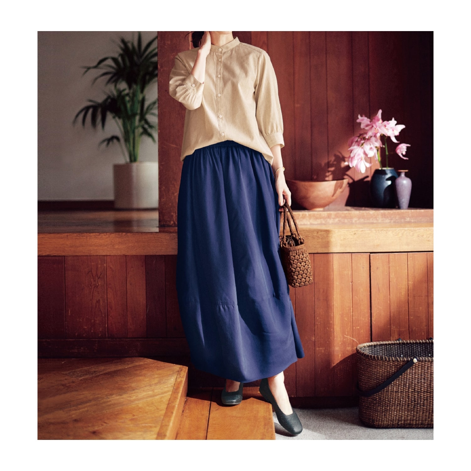 手作業で丁寧に編まれた山葡萄の蔓かごバッグ（かごバッグ）｜通販の