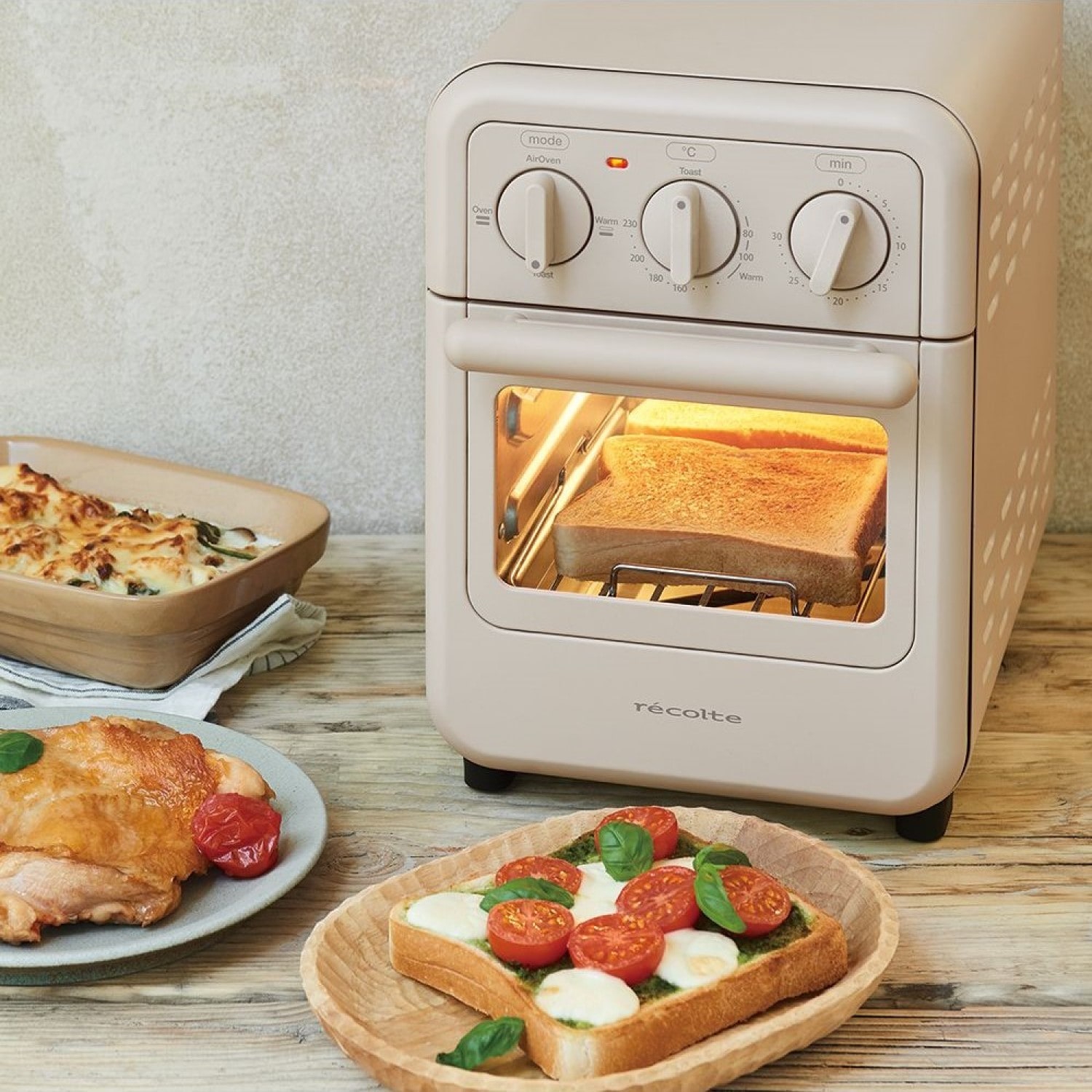 エアーオーブントースター 【ノンフライ調理／食パンが焼ける