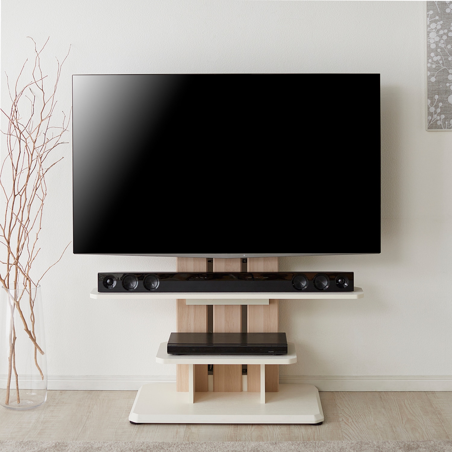 キャスター付き壁寄せテレビスタンド ＜24～77V型対応＞｜通販の